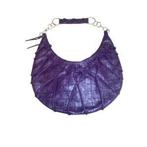 Korto Momolu  Purple shoulder hobo bag